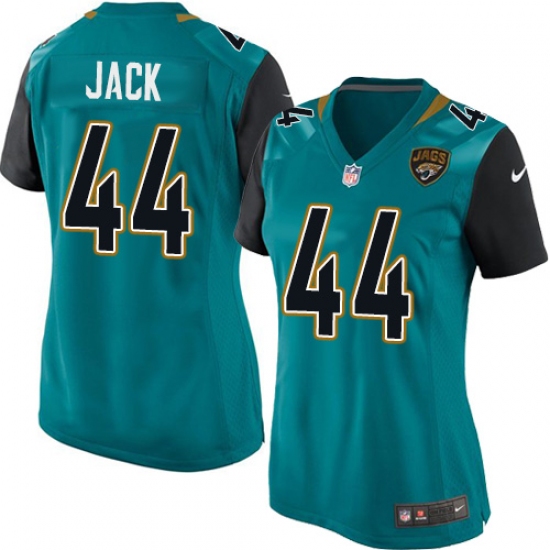Women's Nike Jacksonville Jaguars #44 Myles Jack Game Teal Green Team Color NFL Jersey - Ujersey