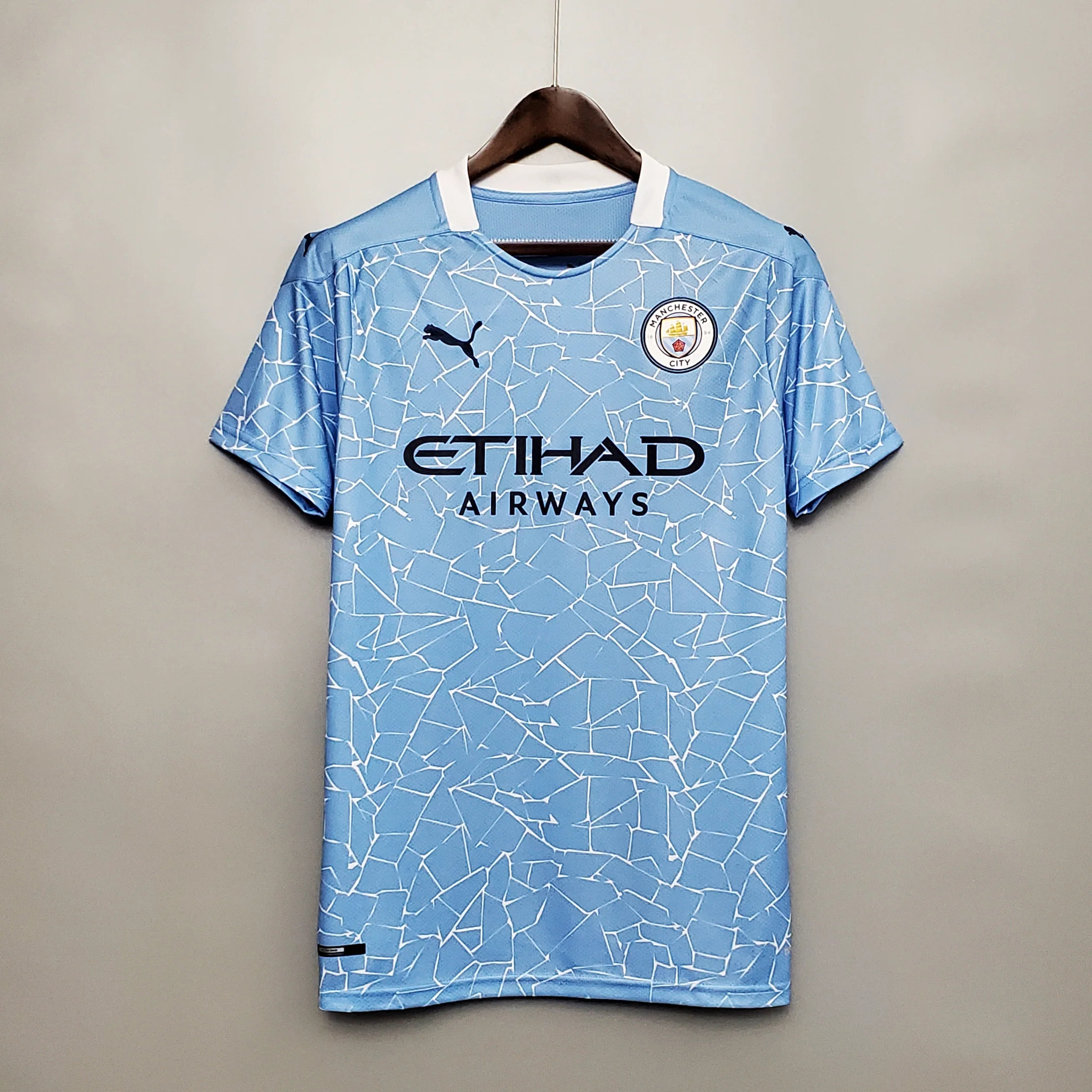 Manchester City Retro Football Jersey Home Shirt 2020/21 - Ujersey NHL