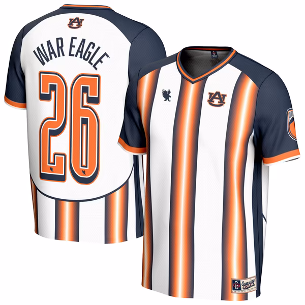 Youth GameDay Greats White Auburn Tigers War Eagle Commemorative Fashion Soccer Jersey - Ujersey