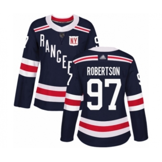 Women's New York Rangers #97 Matthew Robertson Authentic Navy Blue 2018 Winter Classic Hockey Jersey - Ujersey
