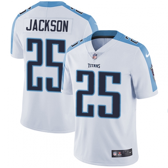 Men's Nike Tennessee Titans #25 Adoree' Jackson White Vapor Untouchable Limited Player NFL Jersey - Ujersey