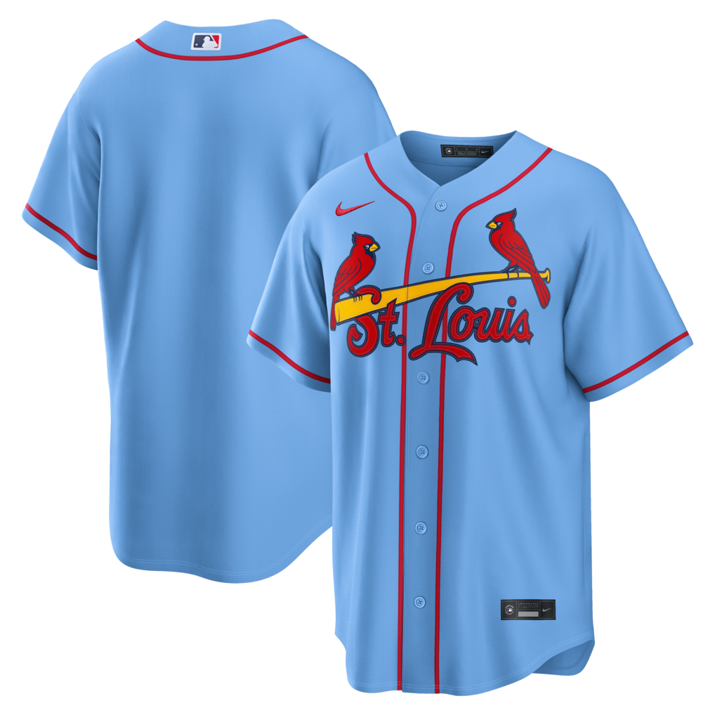 Men's St. Louis Cardinals Nike Light Blue Alternate Replica Jersey - U-jersey