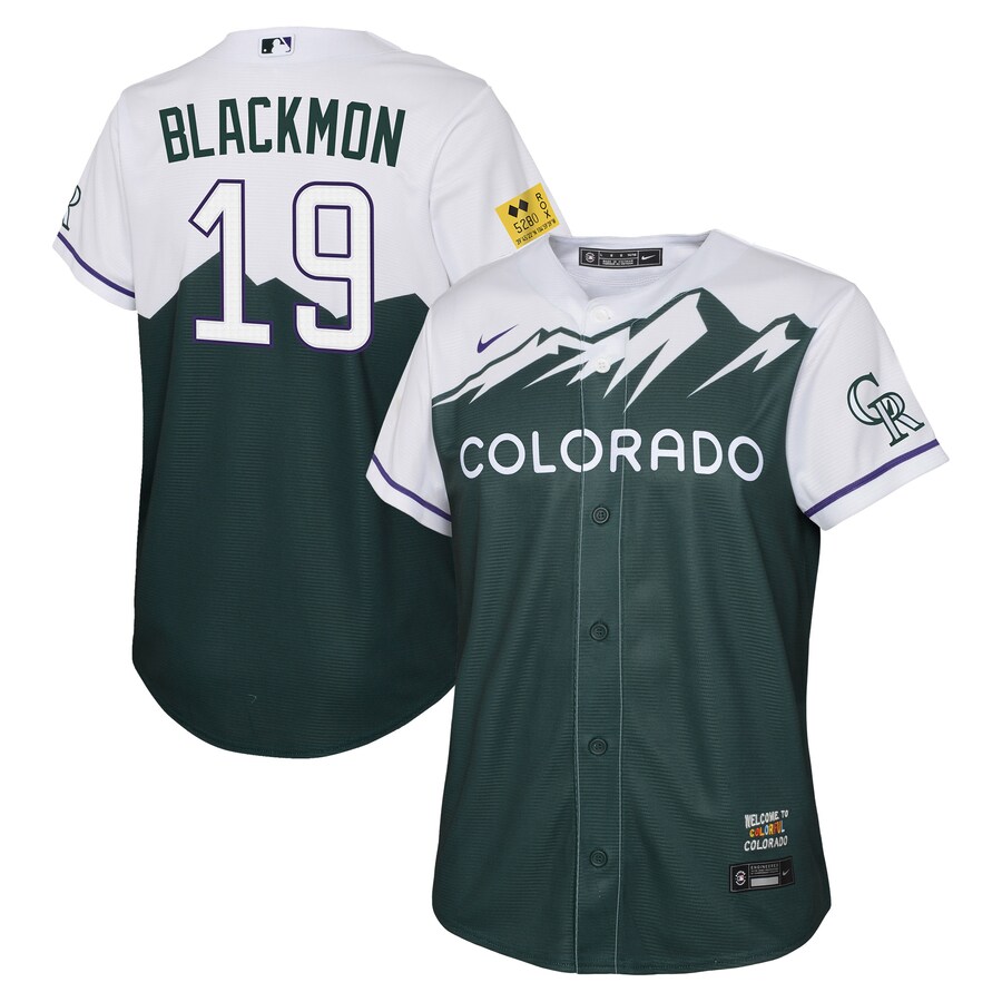 Youth Colorado Rockies Charlie Blackmon Nike Green City Connect Replica Player Jersey - Ujersey NHL