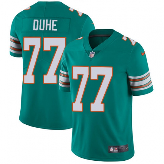 Youth Nike Miami Dolphins #77 Adam Joseph Duhe Aqua Green Alternate Vapor Untouchable Limited Player NFL Jersey - Ujersey