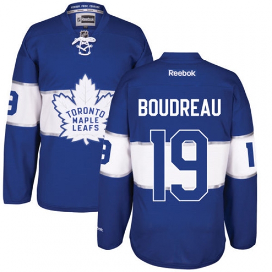 Men's Reebok Toronto Maple Leafs #19 Bruce Boudreau Authentic Royal Blue 2017 Centennial Classic NHL Jersey - Ujersey