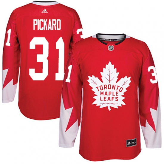 Youth Adidas Toronto Maple Leafs #31 Calvin Pickard Authentic Red Alternate NHL Jersey - Ujersey