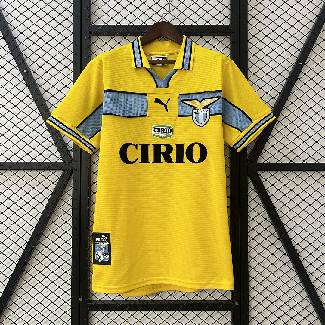 Lazio Retro Soccer Jersey Away Custom Shirt 1998-00 - ujerseystore