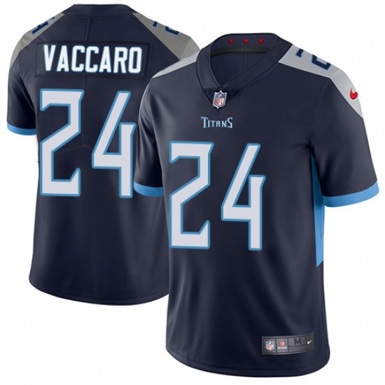 Men Nike Tennessee Titans #24 Kenny Vaccaro Navy Blue Team Color Vapor Untouchable Limited Player NFL Jersey - Ujersey