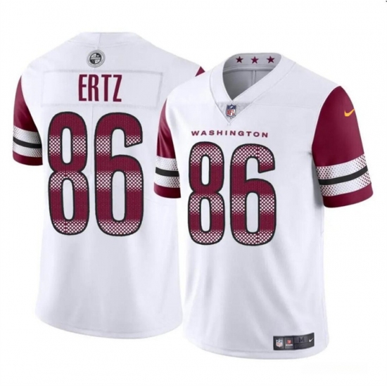 Men's Washington Commanders #86 Zach Ertz White Vapor Limited Football Stitched Jersey - Ujersey