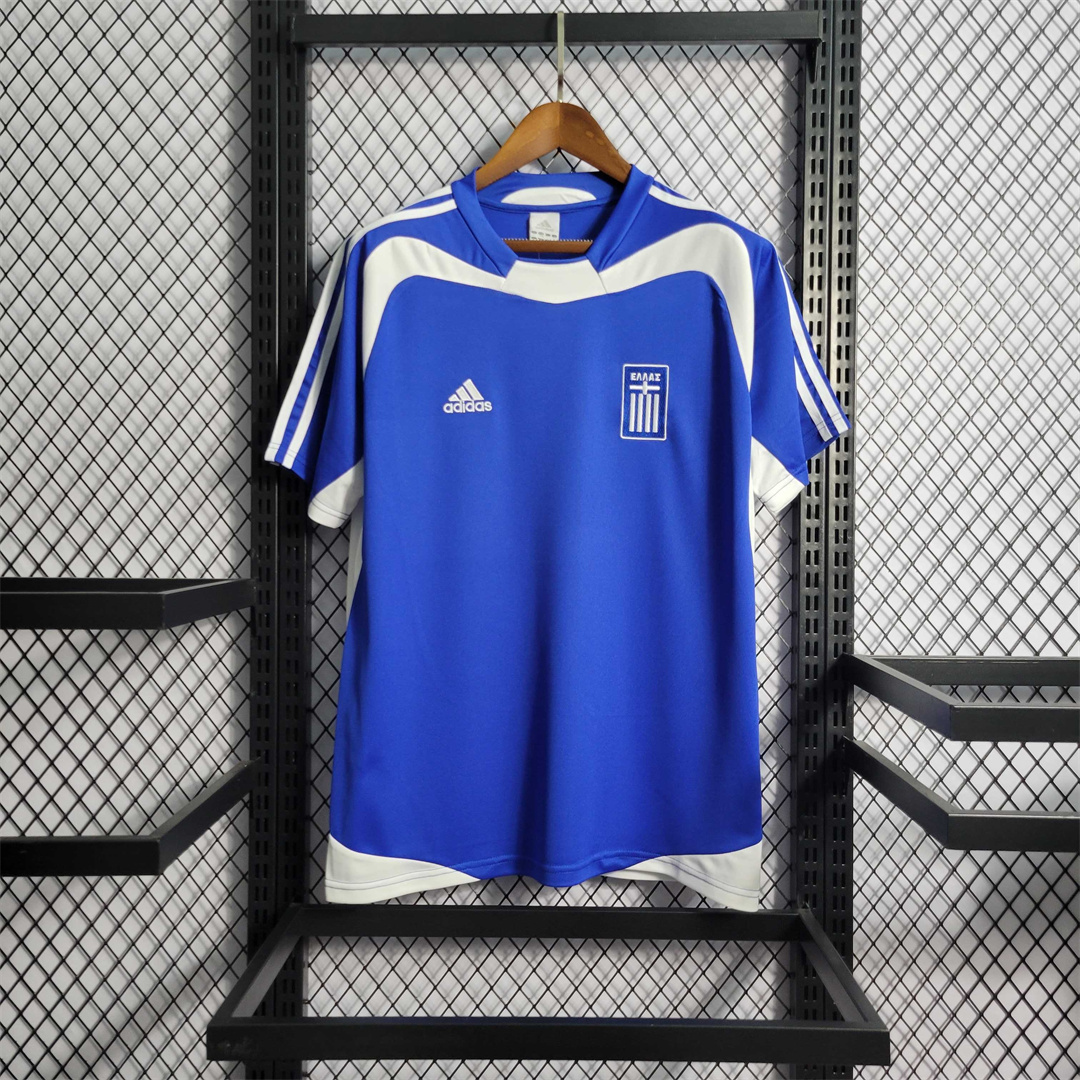 Greece Soccer Jersey Home Custom Shirt 2004 - ujerseystore