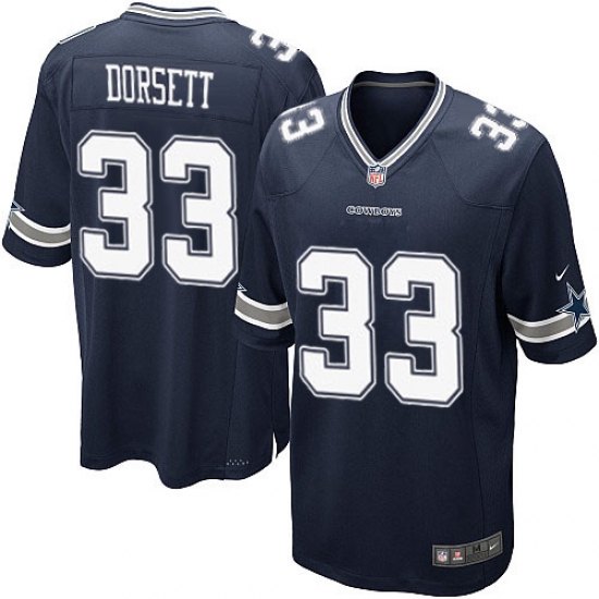 Men's Nike Dallas Cowboys #33 Tony Dorsett Game Navy Blue Team Color NFL Jersey - Ujersey