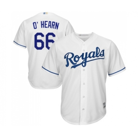 Men's Kansas City Royals #66 Ryan O Hearn Replica White Home Cool Base Baseball Jersey - Ujersey