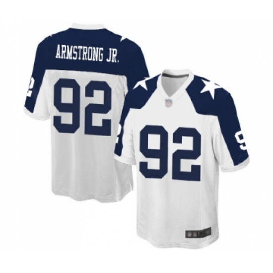 Men's Dallas Cowboys #92 Dorance Armstrong Jr. Game White Throwback Alternate Football Jersey - Ujersey