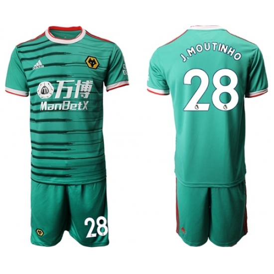 Wolves #28 J.Moutinho Third Soccer Club Jersey