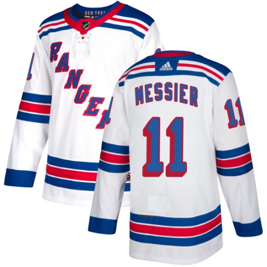 Youth Reebok New York Rangers #11 Mark Messier Authentic White Away NHL Jersey - Ujersey