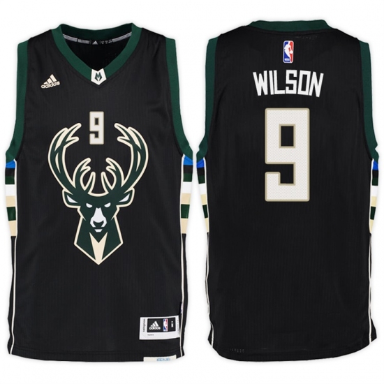 Milwaukee Bucks #9 D J  Wilson Alternate Black New Swingman Stitched NBA Jersey - Ujersey