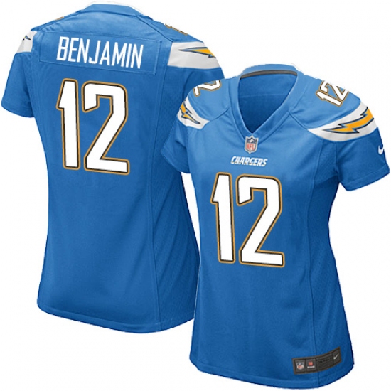 Women's Nike Los Angeles Chargers #12 Travis Benjamin Game Electric Blue Alternate NFL Jersey - Ujersey
