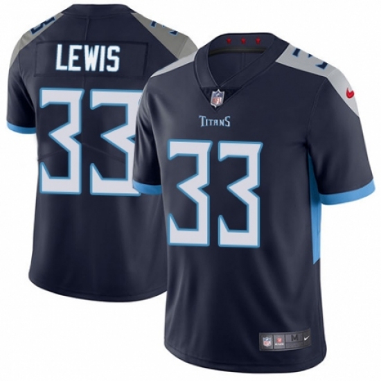 Men's Nike Tennessee Titans #33 Dion Lewis Navy Blue Team Color Vapor Untouchable Limited Player NFL Jersey - Ujersey