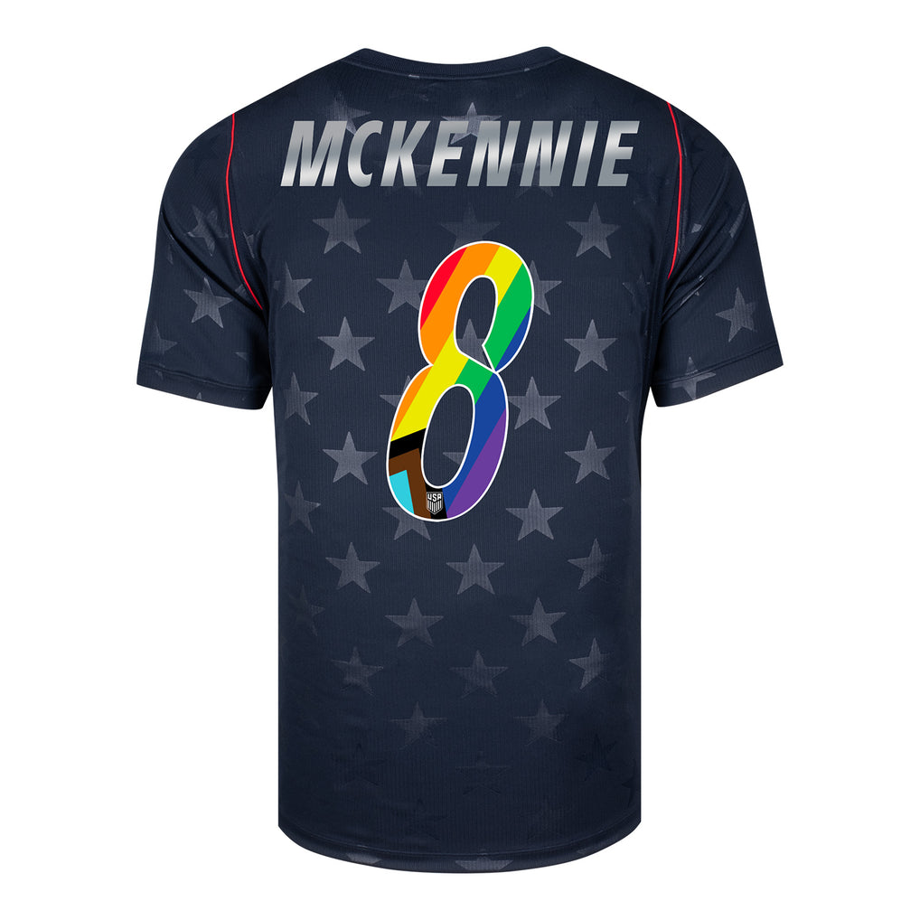 Men's Nike USMNT 2026 Weston McKennie Pride Away Stadium Jersey - Stars - Ujersey