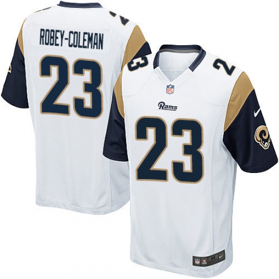 Men's Nike Los Angeles Rams #23 Nickell Robey-Coleman Game White NFL Jersey - Ujersey