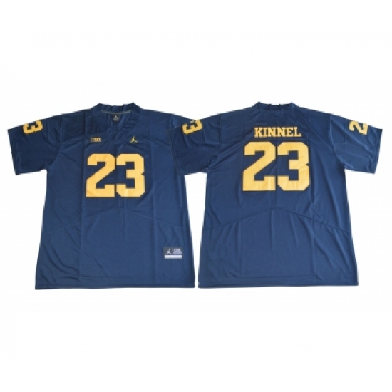 Michigan Wolverines 23 Tyree Kinnel Navy College Football Jersey - Ujersey