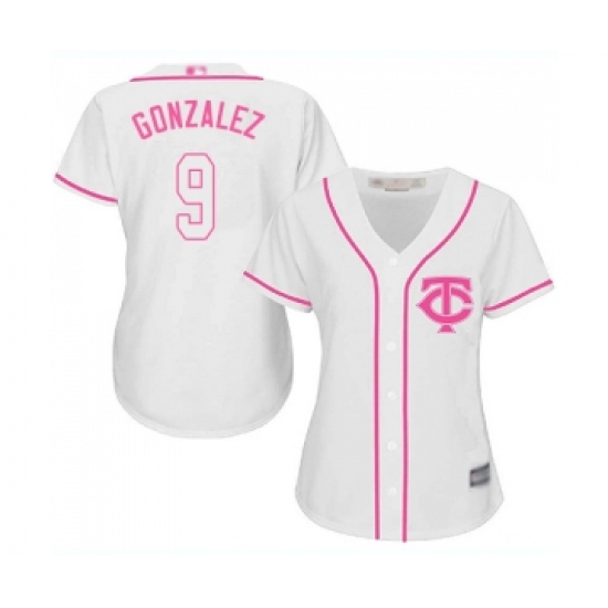 Women's Minnesota Twins #9 Marwin Gonzalez Replica White Fashion Cool Base Baseball Jersey - Ujersey