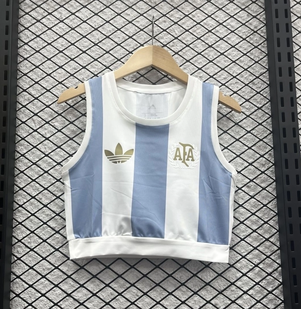 Argentina Soccer Jersey 50th Anniversary Women's Vest 2024 - U-jersey