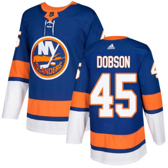 Men's Adidas New York Islanders #45 Noah Dobson Premier Royal Blue Home NHL Jersey - Ujersey