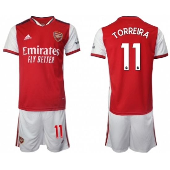 Men 2021-2022 Club Arsenal home red 11 Soccer Jersey