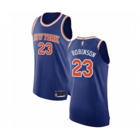 Men's New York Knicks #23 Mitchell Robinson Authentic Royal Blue Basketball Jersey - Icon Edition - Ujersey
