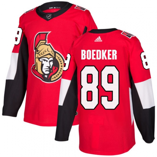 Men's Adidas Ottawa Senators #89 Mikkel Boedker Premier Red Home NHL Jersey - Ujersey