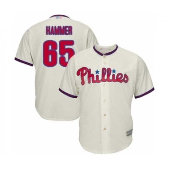 Youth Philadelphia Phillies #65 JD Hammer Authentic Cream Alternate Cool Base Baseball Player Jersey - Ujersey