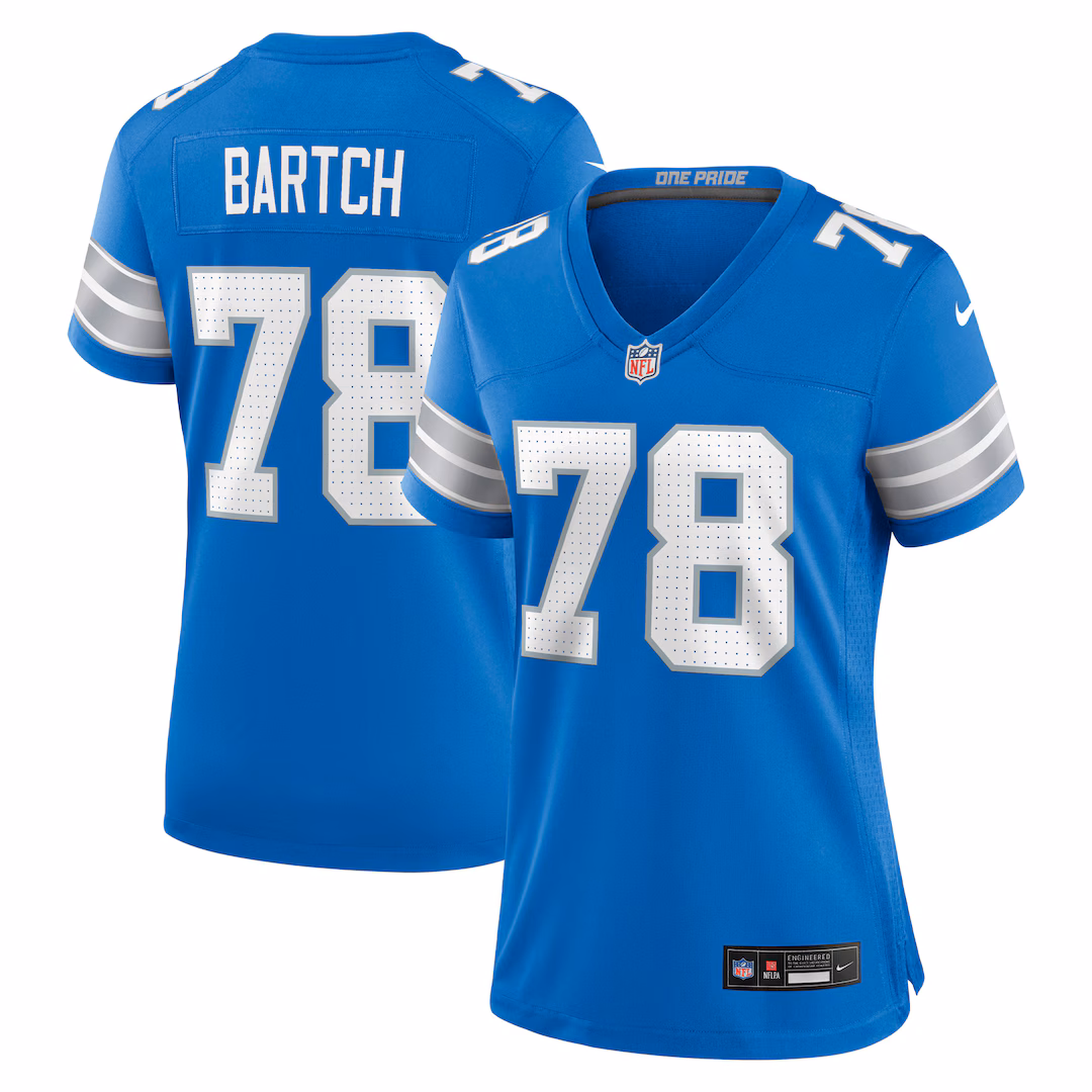 Women's Detroit Lions Ben Bartch Nike Blue Team Game Jersey - U-jersey