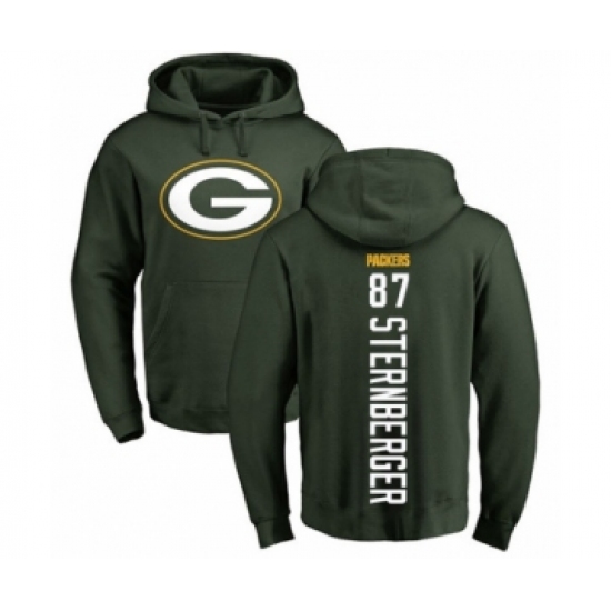 Football Green Bay Packers #87 Jace Sternberger Green Backer Hoodie - Ujersey