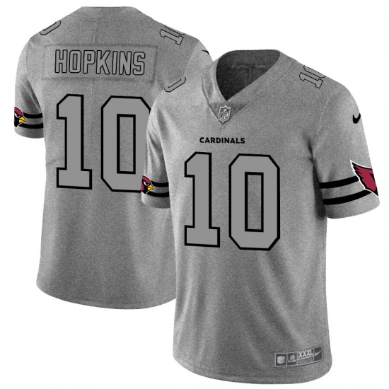 Men's Nike Arizona Cardinals #10 DeAndre Hopkins Gray Gridiron II Vapor Untouchable Limited NFL Jersey - Ujersey