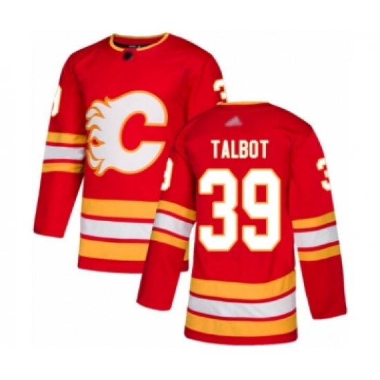 Men's Calgary Flames #39 Cam Talbot Authentic Red Alternate Hockey Jersey - Ujersey