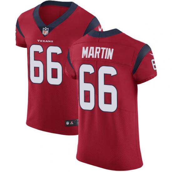 Men's Nike Houston Texans #66 Nick Martin Red Alternate Vapor Untouchable Elite Player NFL Jersey - Ujersey
