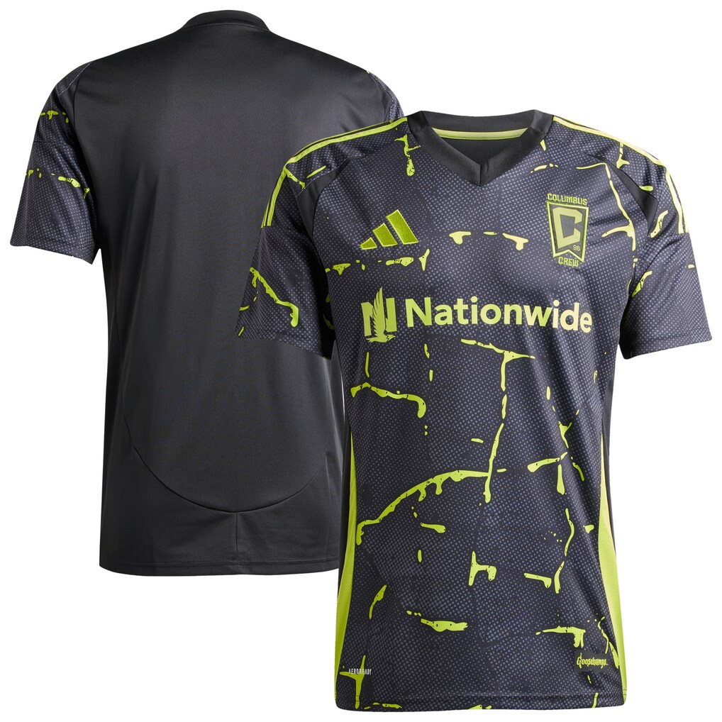 Men's Columbus Crew adidas Black 2025 The Goosebumps Replica Jersey - Ujersey
