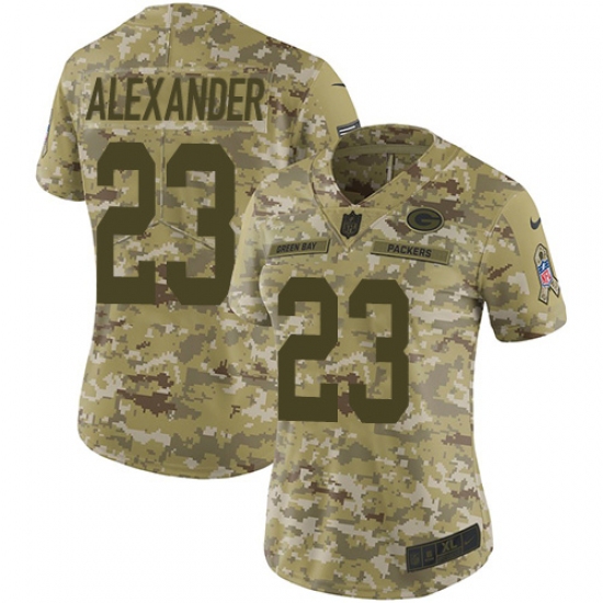 Women's Nike Green Bay Packers #23 Jaire Alexander Limited Camo 2018 Salute to Service NFL Jersey - Ujersey