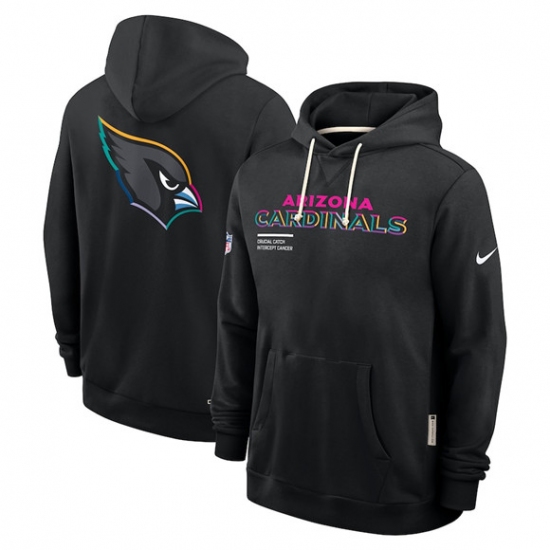 Men's Arizona Cardinals Black 2025 Crucial Catch Dri-FIT Hoodie - Ujersey