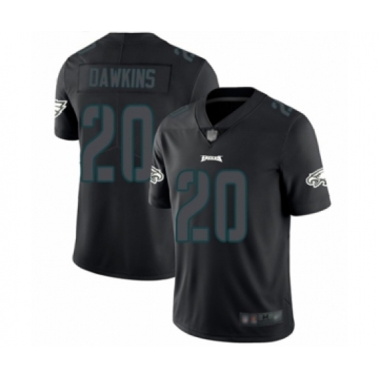 Men's Philadelphia Eagles #20 Brian Dawkins Limited Black Rush Impact Football Jersey - Ujersey