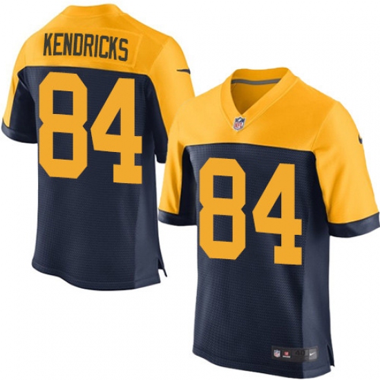 Men's Nike Green Bay Packers #84 Lance Kendricks Elite Navy Blue Alternate NFL Jersey - Ujersey