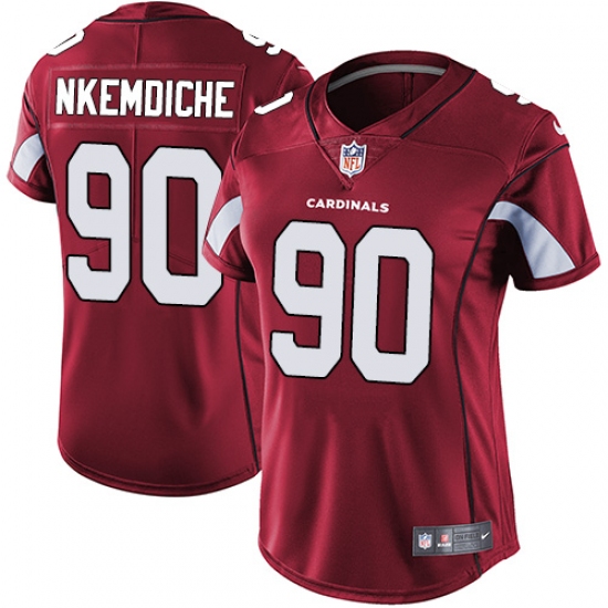 Women's Nike Arizona Cardinals #90 Robert Nkemdiche Red Team Color Vapor Untouchable Limited Player NFL Jersey - Ujersey