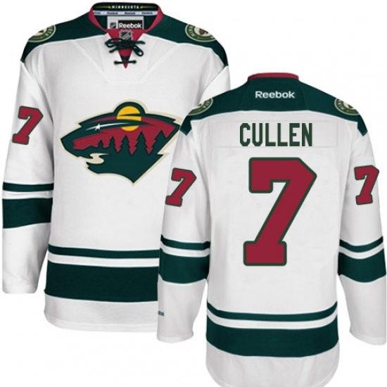 Women's Reebok Minnesota Wild #7 Matt Cullen Authentic White Away NHL Jersey - Ujersey