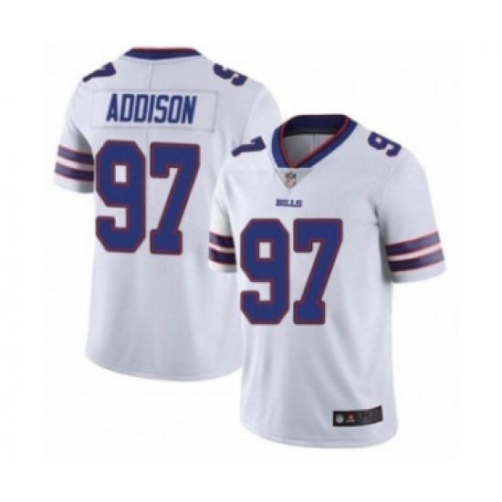 Men's Buffalo Bills #97 Mario Addison White Vapor Untouchable Limited Stitched Jersey - Ujersey