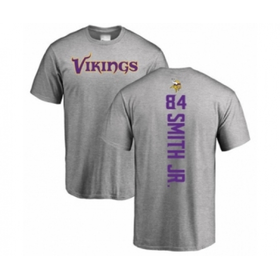 Football Minnesota Vikings #84 Irv Smith Jr. Ash Backer T-Shirt - Ujersey