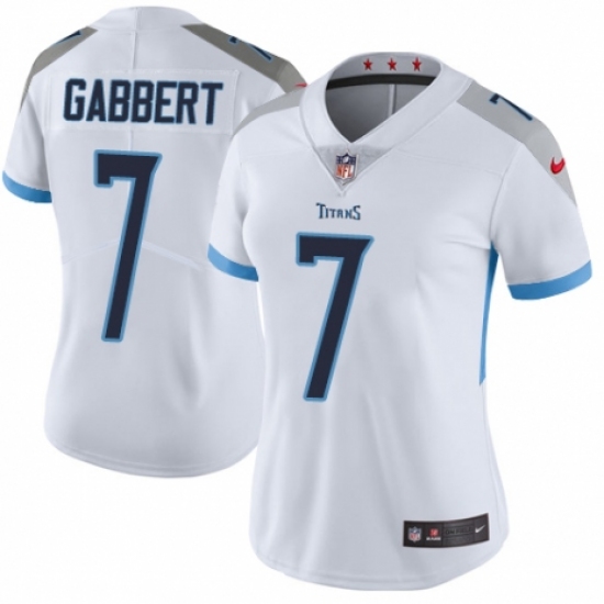 Women's Nike Tennessee Titans #7 Blaine Gabbert White Vapor Untouchable Elite Player NFL Jersey - Ujersey