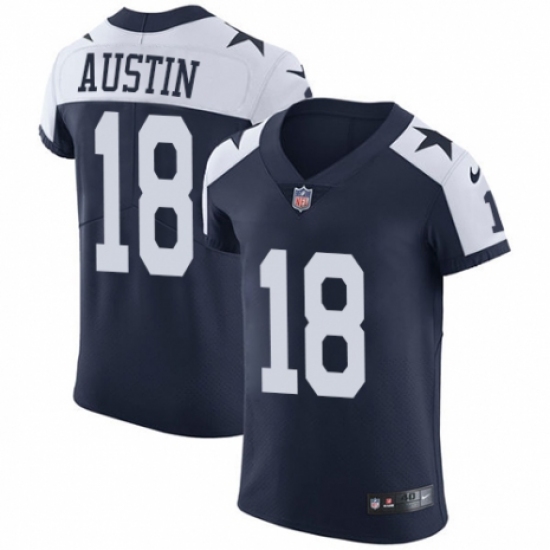 Men's Nike Dallas Cowboys #18 Tavon Austin Navy Blue Alternate Vapor Untouchable Elite Player NFL Jersey - Ujersey