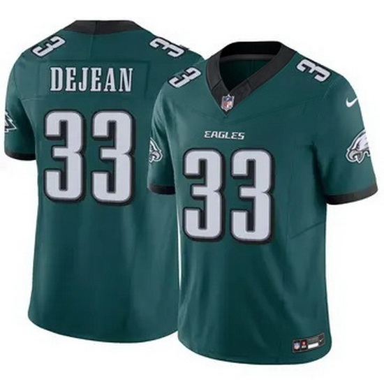 Youth Philadelphia Eagles #33 Cooper DeJean Green F U S E Stitched NFL Jersey - Ujersey
