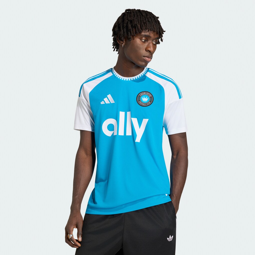 Men's Charlotte FC adidas Blue 2026 Carolina Kit: Crowns Up Replica Jersey - Ujersey